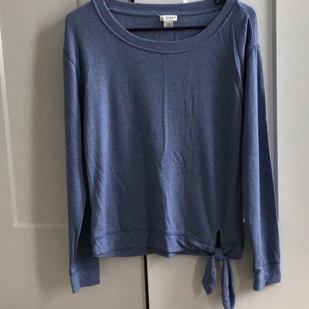 Blue tie top
